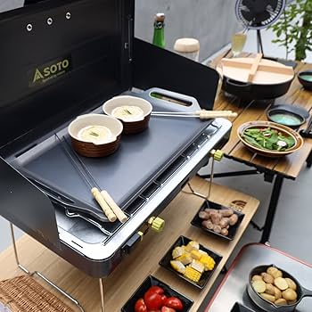 Amazon.co.jp: ZEOOR 極厚バーベキュー鉄板 2バーナー ST-527